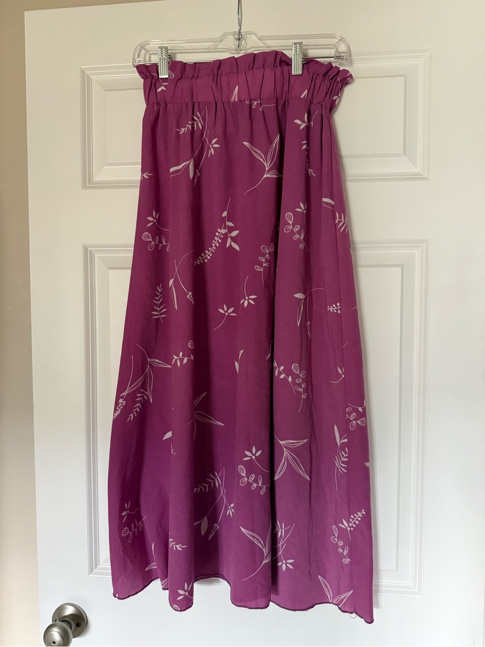 SHEIN Plum Floral Maxi Skirt